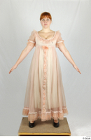  Photos Woman in historical Celebration dress Historical Clothing a poses pink dress whole body 0001.jpg